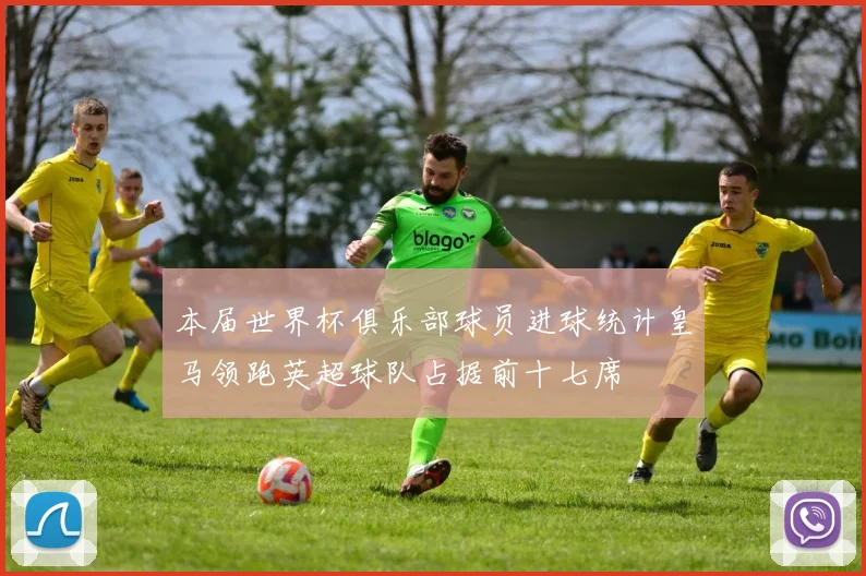 本届世界杯俱乐部球员进球统计皇马领跑英超球队占据前十七席